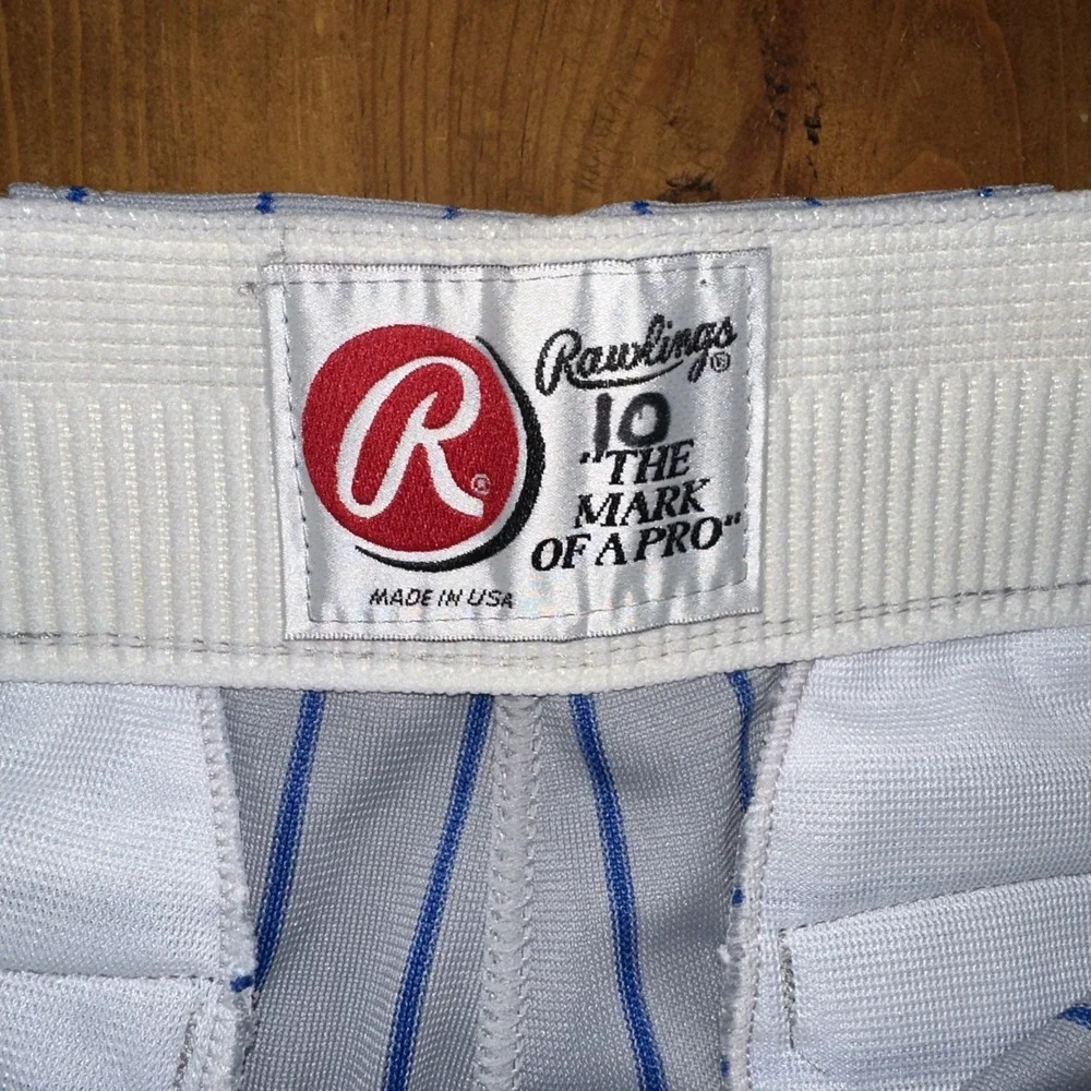 Rawlings Pinstripe Game Used Baseball Pants Made In USA Mark Of‎ A Pro Size 36